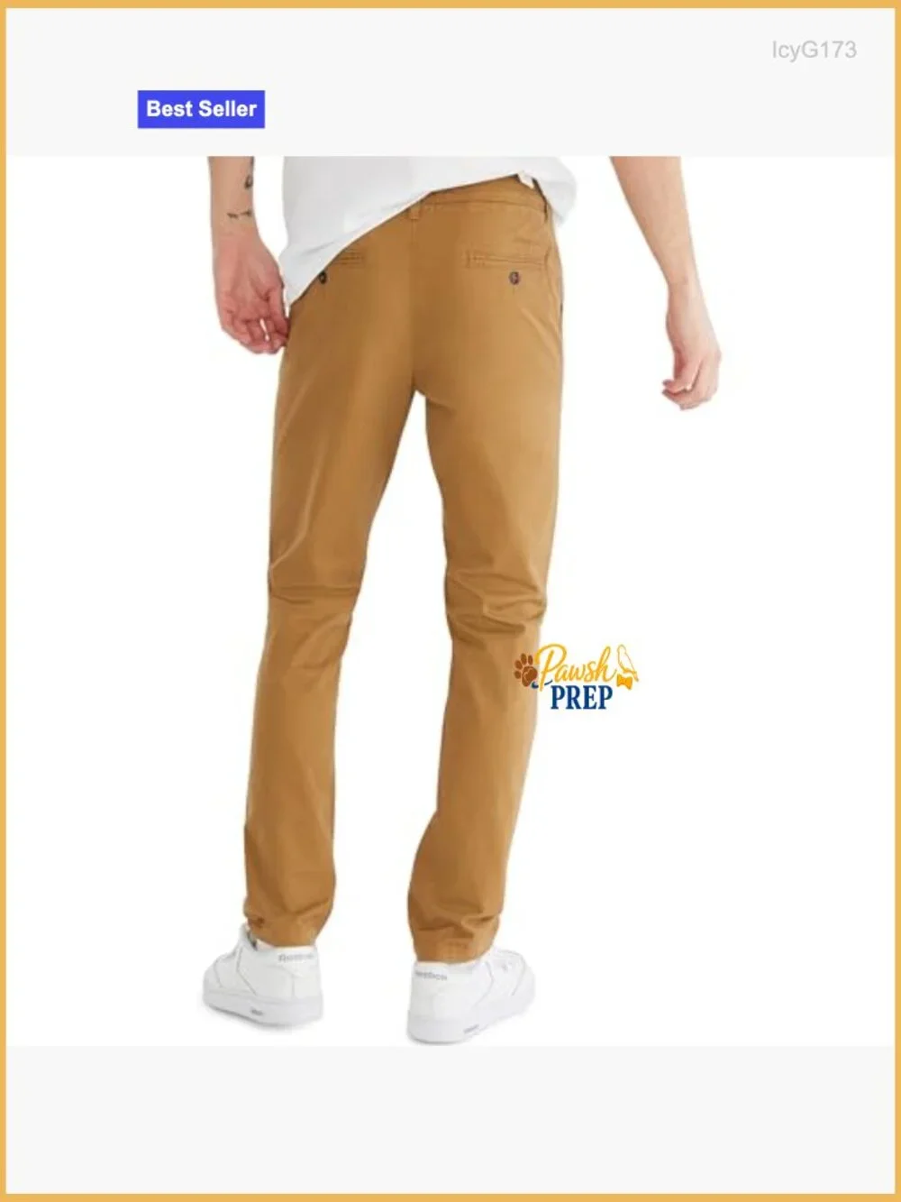 Slim Stretch Chino Pants, 30 Inseam, Cotton Spandex Fabric, Casual Fit